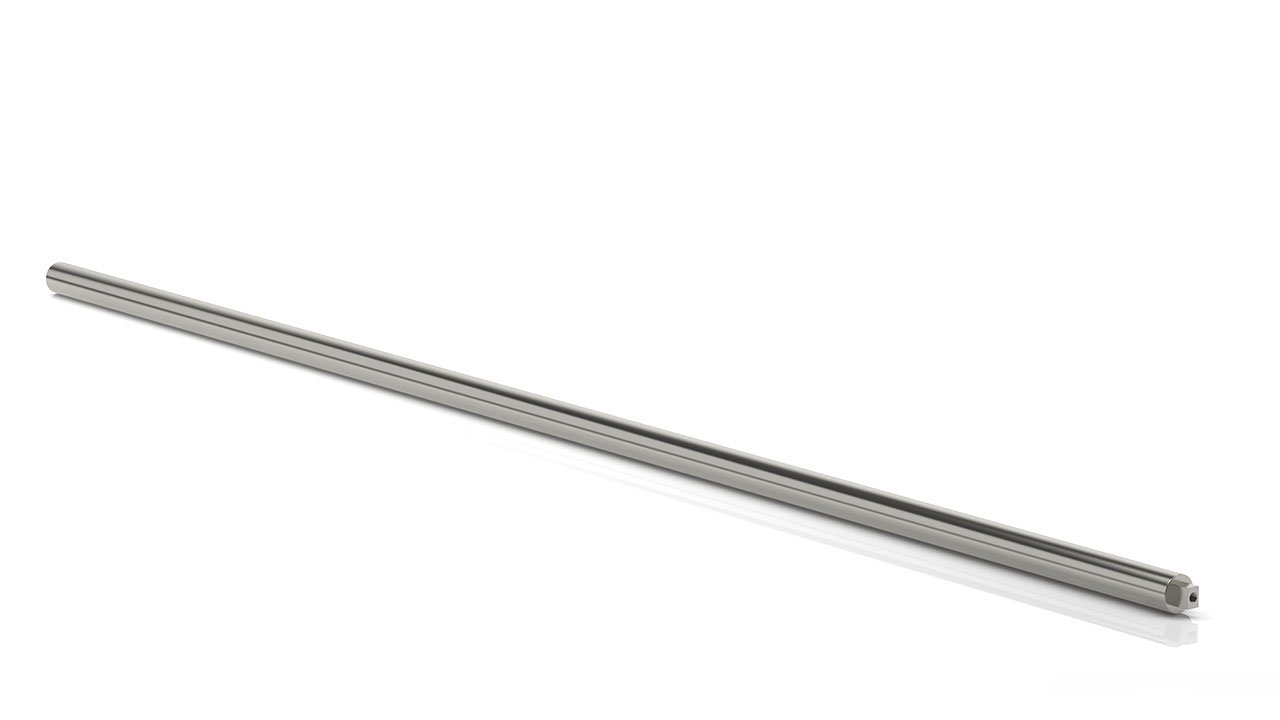 Asta 150cm tornita, fresata, foro filettato